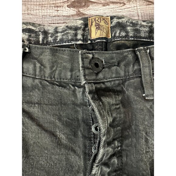 PRPS Demon Fit Bruised Never Broken Denim Jeans Size 36 color two tones black - Picture 2 of 6